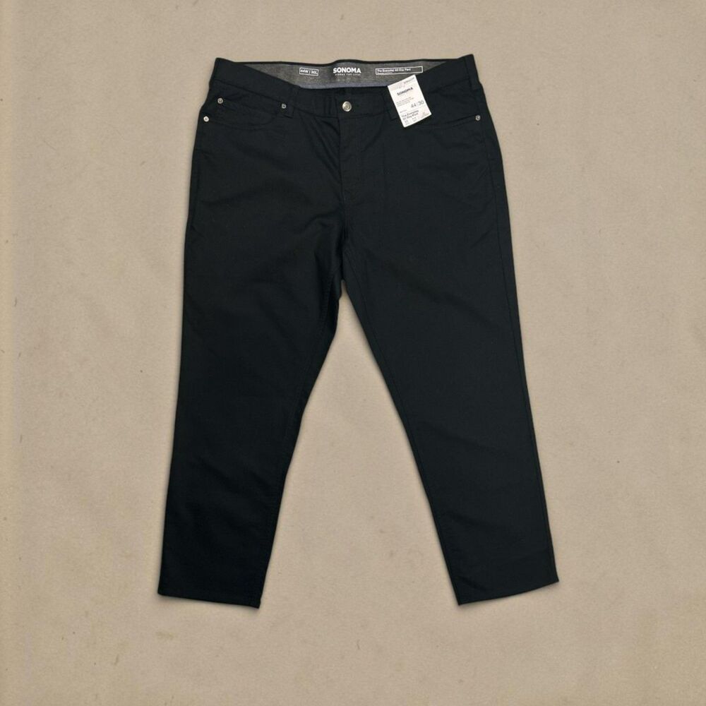 Men's Sonoma Black Straight Leg Jeans 33x30